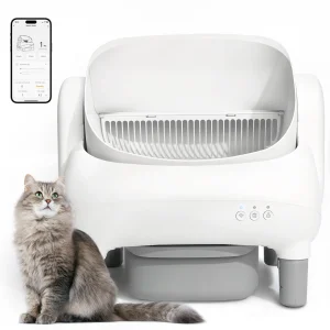 Open Top Self Cleaning Cat Litter Box