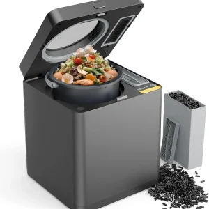 Electric Compost Bin for Kitchen 3L Auto Cleaning