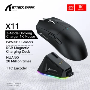Wireless Gaming Mouse 3 Modes Rechargeable Mouse