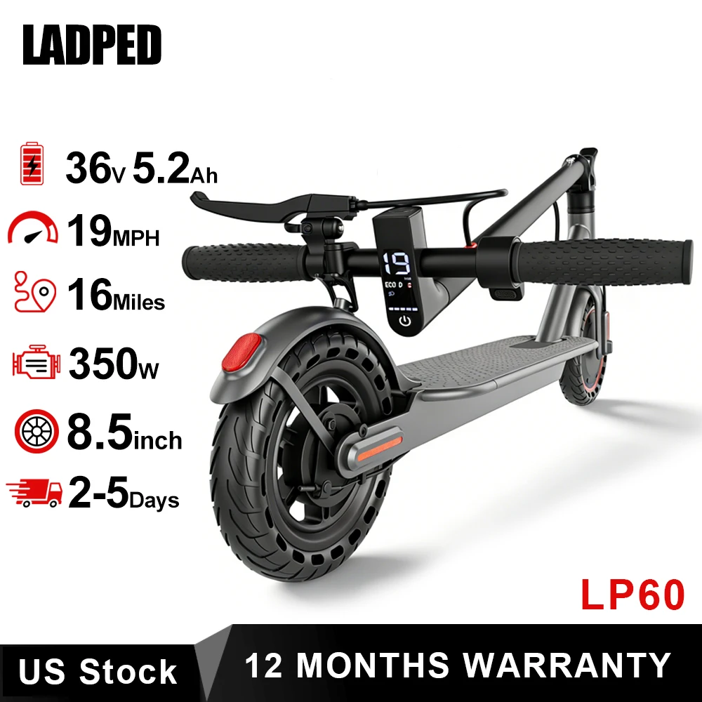 Electric Scooter 19mph - Folding  - 16 Mile Range - Image 1