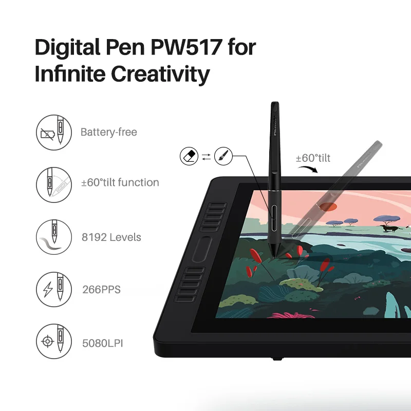 Graphics Tablet Display 23.8 Inch Drawing Monitor - Image 2