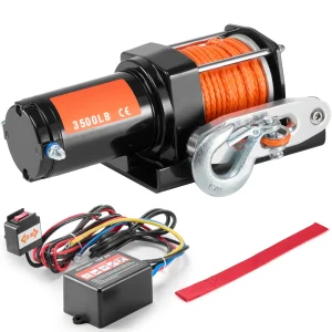 3500lbs Electric Winch ATV/UTV - 39 ft  Rope