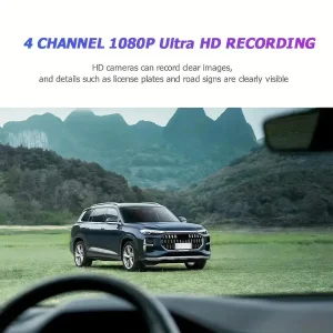 4 Lens Dash Cam 1080P Full HD 360 Loop Recording - Thumbnail Image 4