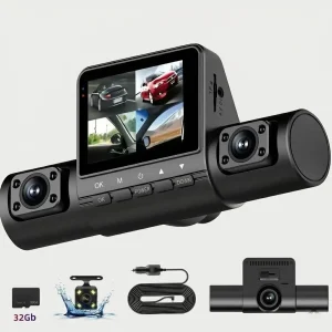 4 Lens Dash Cam 1080P Full HD 360 Loop Recording