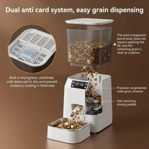Automatic timed pet feeder with portion control - Thumbnail Image 2