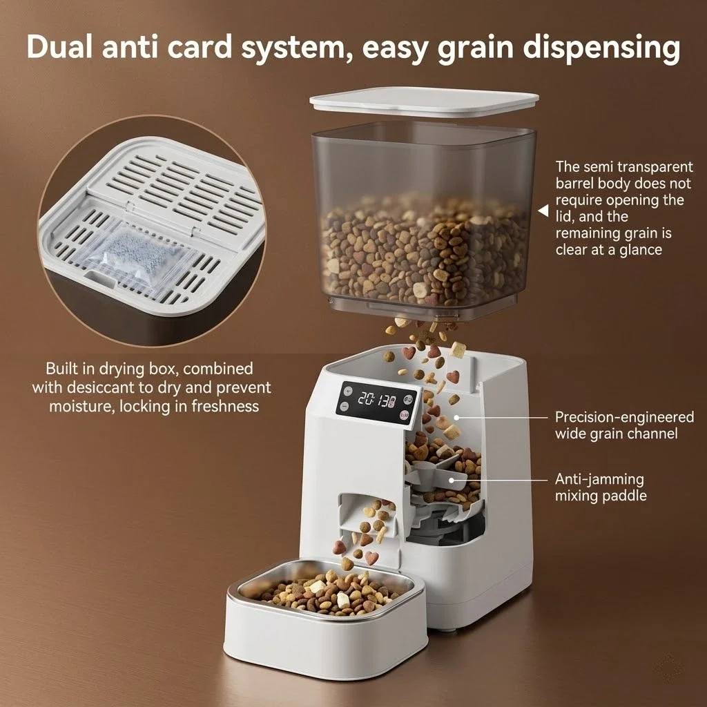Automatic timed pet feeder with portion control - Image 2