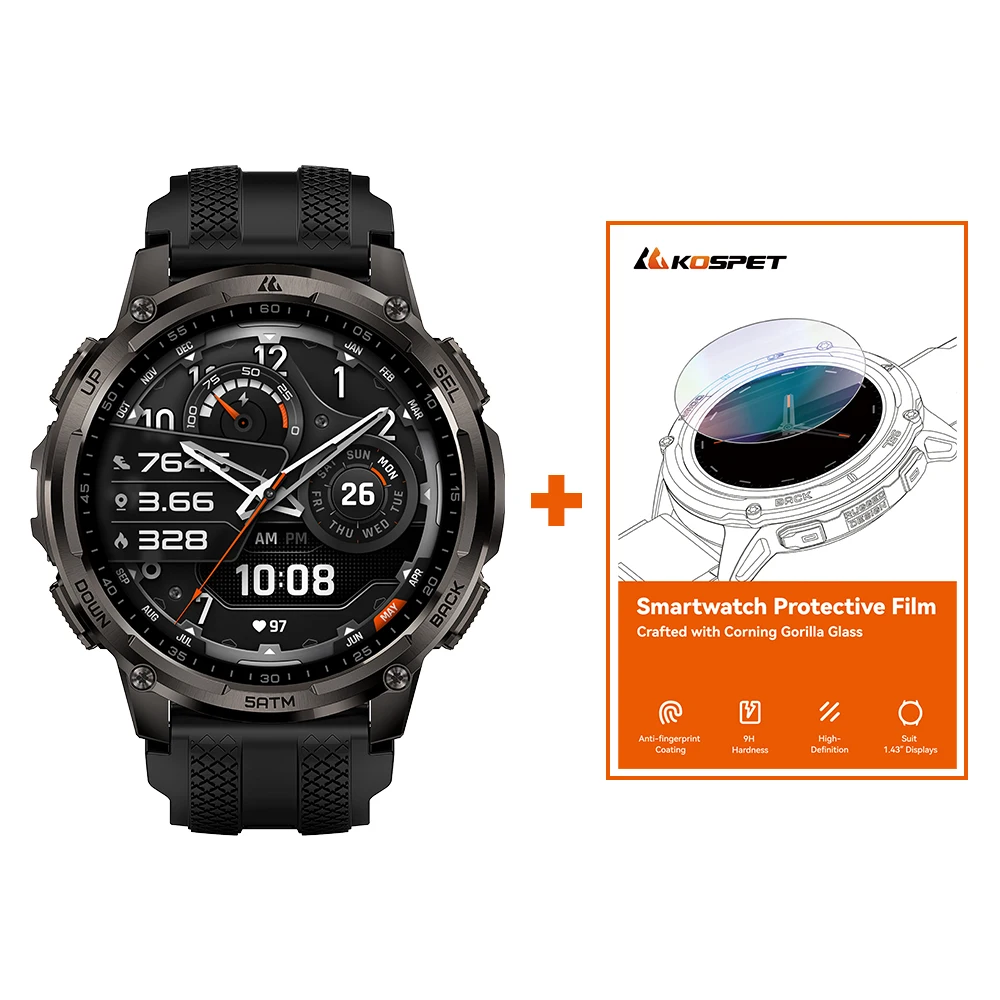 Smartwatch Men’s Outdoor w Flashlight, Waterproof - Image 13