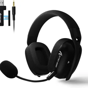 Wireless Gaming Headset with Dual Microphone