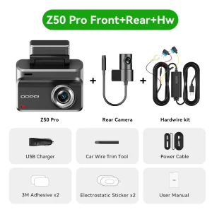 Pro Dash Cam 5GHz WiFi GPS 24H Parking Monitor