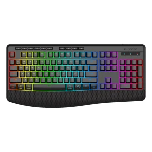 Tri-Mode Wireless Gaming Keyboard, Backlit, Ergonomic - Thumbnail Image 9