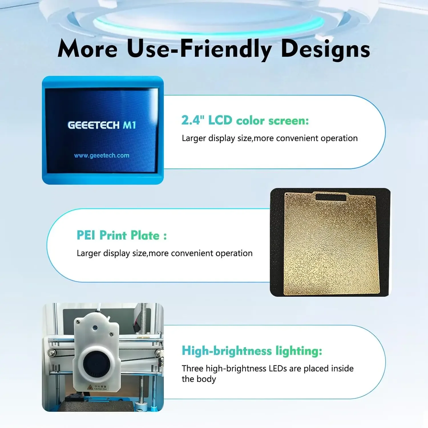 Mini 3D Printer for Kids and Beginners,Auto Leveling - Image 6