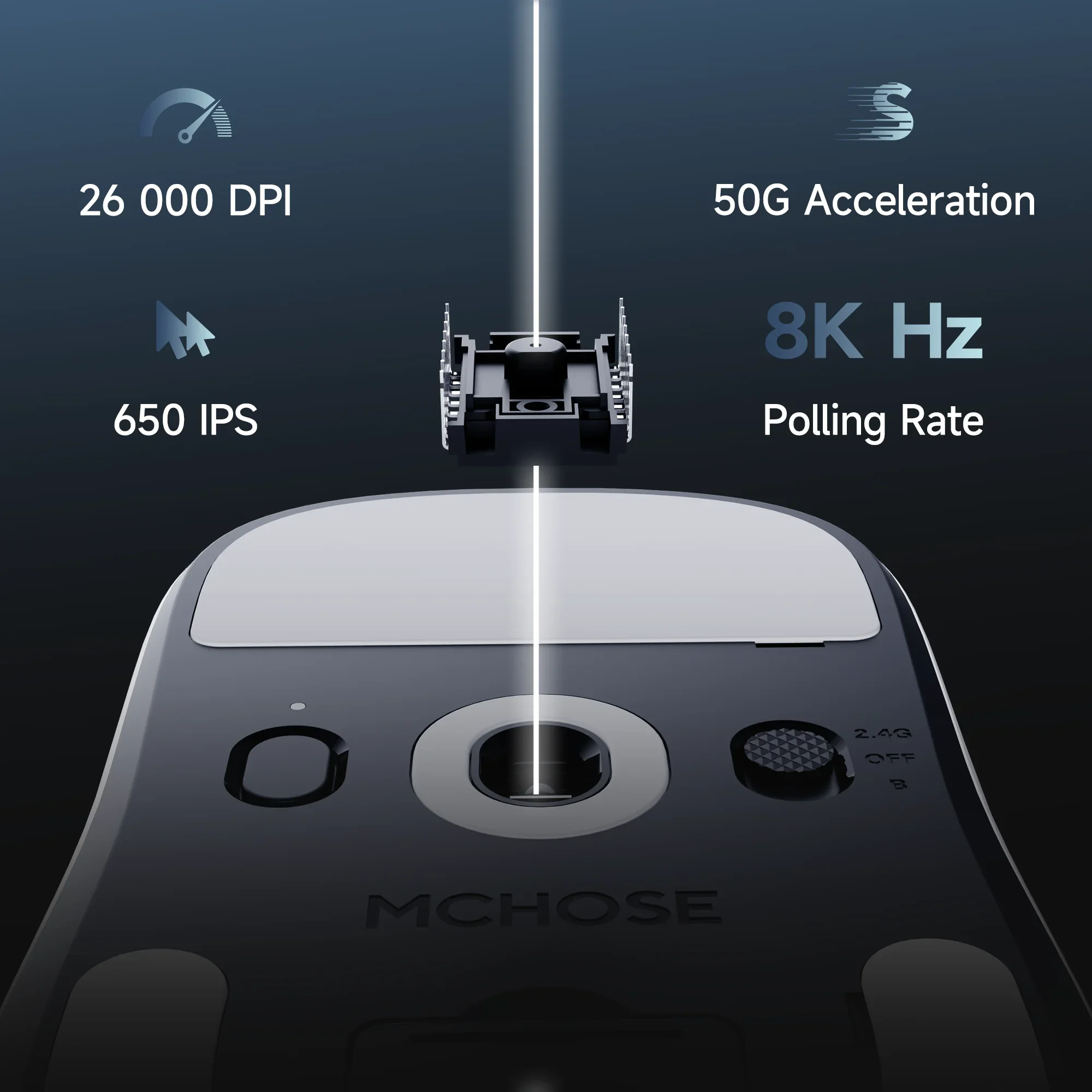 Lightweight Wireless Gaming Mouse Super Glide - Image 2