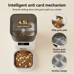 Automatic timed pet feeder with portion control - Thumbnail Image 4