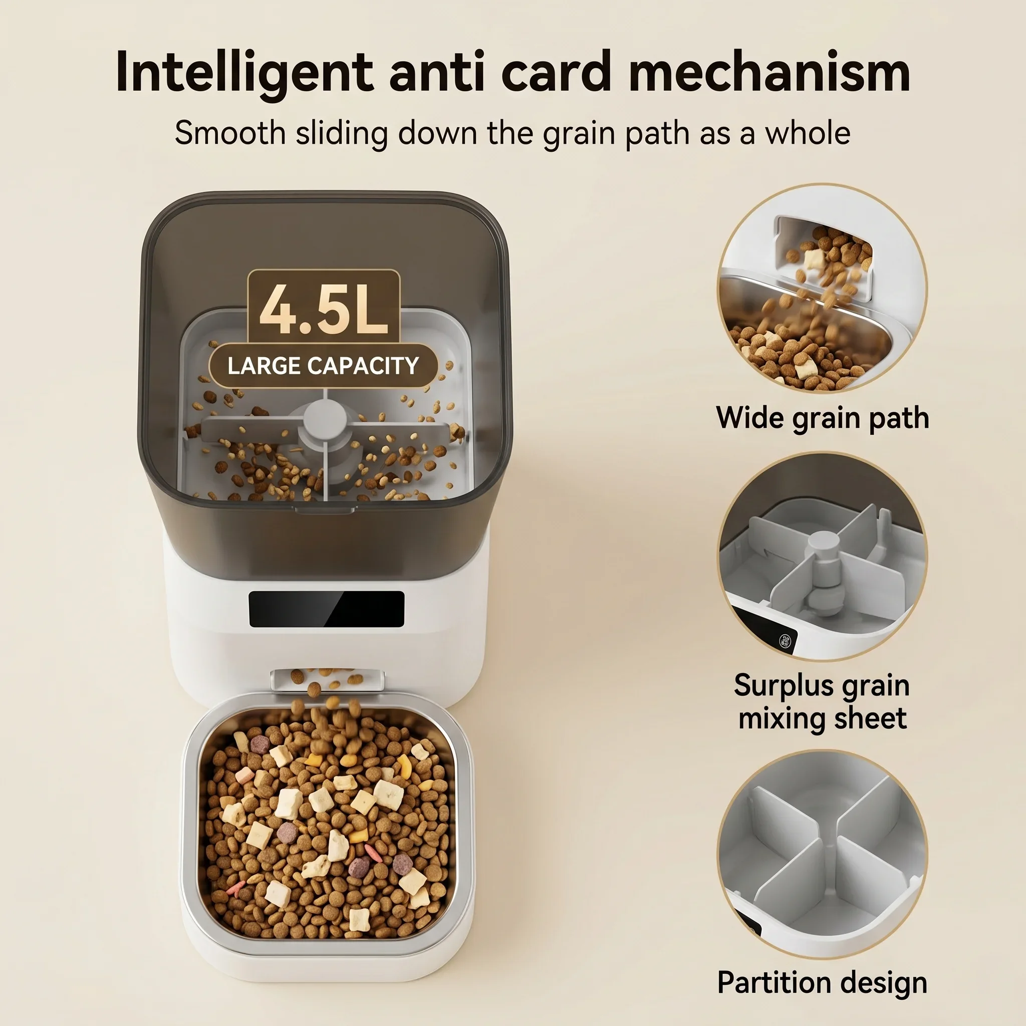 Automatic timed pet feeder with portion control - Image 4