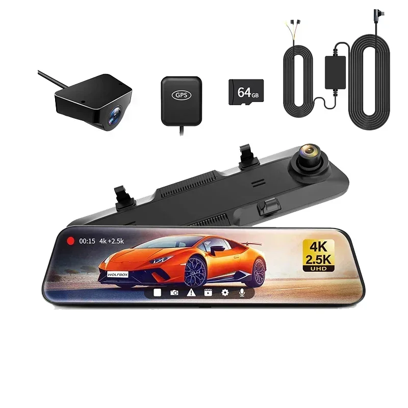 Rearview Dash Cam 12" IPS Screen - Image 8