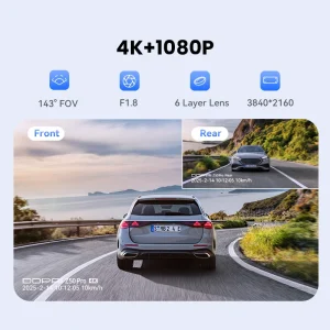 Pro Dash Cam 5GHz WiFi GPS 24H Parking Monitor - Thumbnail Image 4