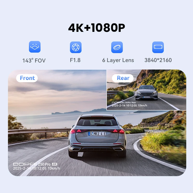 Pro Dash Cam 5GHz WiFi GPS 24H Parking Monitor - Image 4