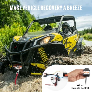 3500lbs Electric Winch ATV/UTV - 39 ft  Rope - Thumbnail Image 5