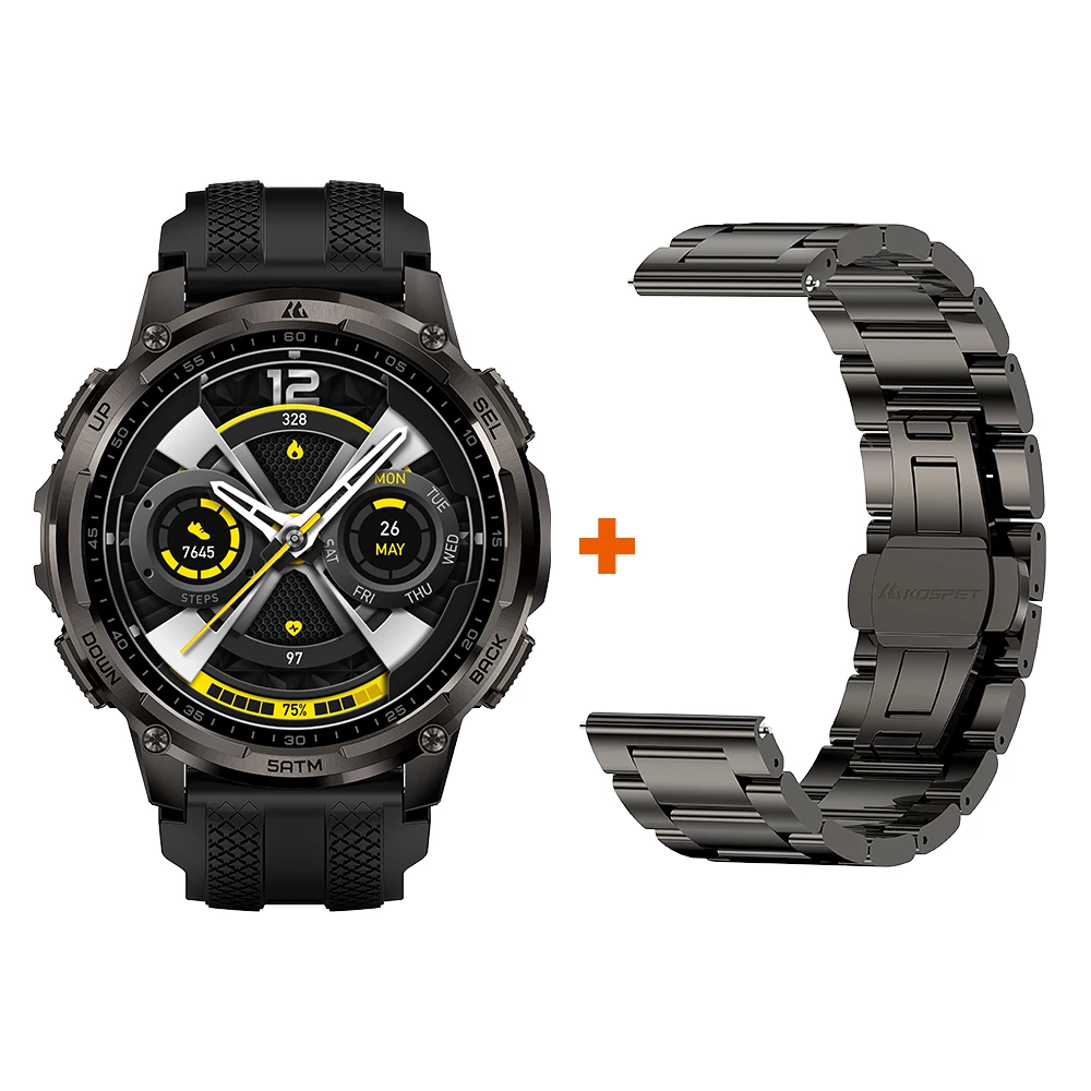 Smartwatch Men’s Outdoor w Flashlight, Waterproof - Image 7