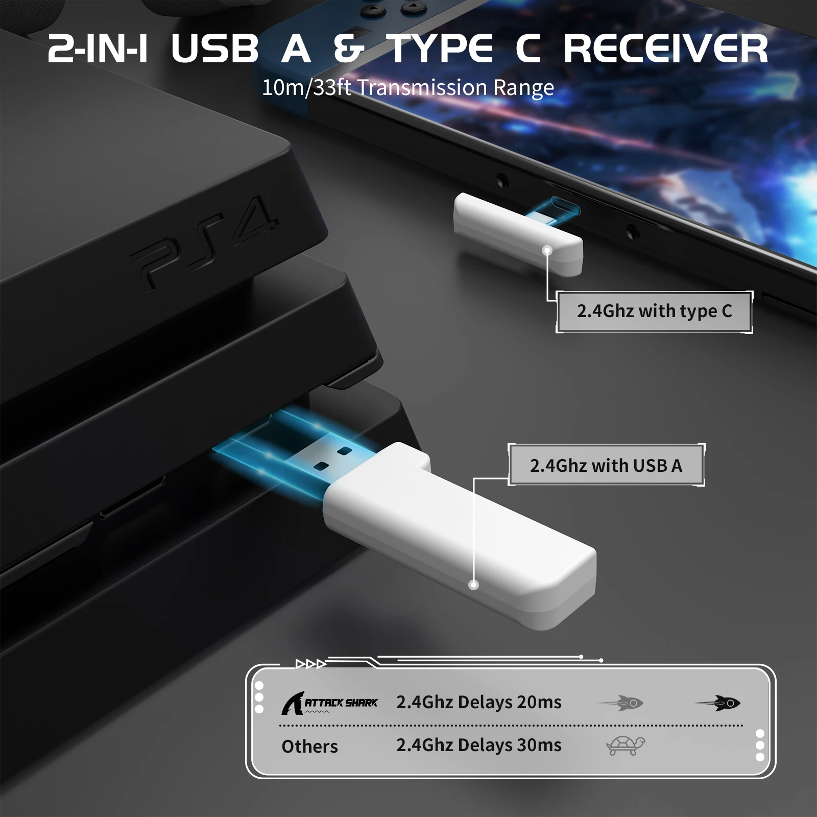 Ultra-Light Tri-Mode Gaming Headset - Image 3