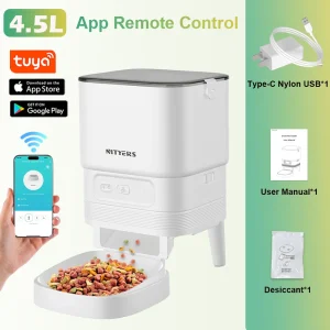 4.5L Automatic Cat Feeder Stainless Steel Bowl - Thumbnail Image 9